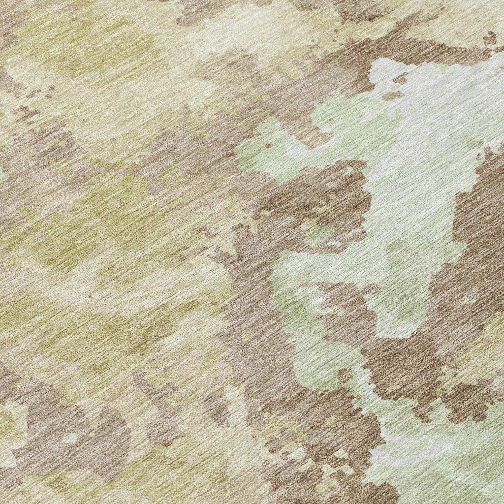 LOOMLAN Rugs Branza Brown Washable Indoor-Outdoor Rug
