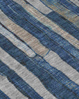 LOOMLAN Rugs Brienna Blue Washable Indoor-Outdoor Rug