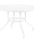 Bristol Aluminum Round Outdoor Dining Table-Outdoor Dining Tables-Sunset West-LOOMLAN