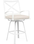 Bristol Sunbrella Swivel Outdoor Barstool - LOOMLAN - Sunset West - Outdoor Bar Stools
