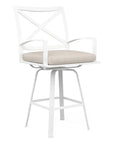 Bristol Sunbrella Swivel Outdoor Barstool - LOOMLAN - Sunset West - Outdoor Bar Stools