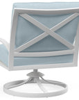Bristol Sunbrella Swivel Outdoor Club Chair - LOOMLAN - Sunset West - Outdoor Accent Chairs