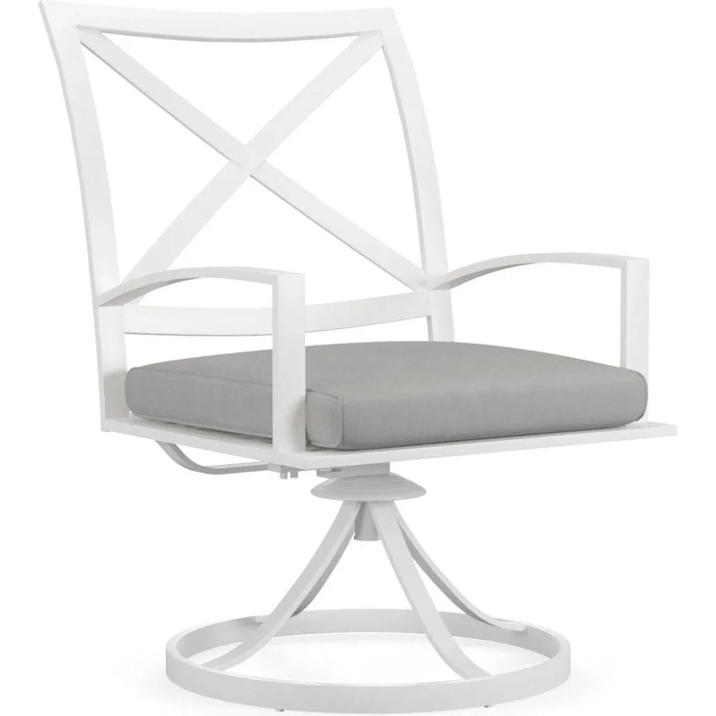 Bristol Swivel Outdoor Dining Chair 2PC - LOOMLAN - Sunset West - Outdoor Dining Chairs