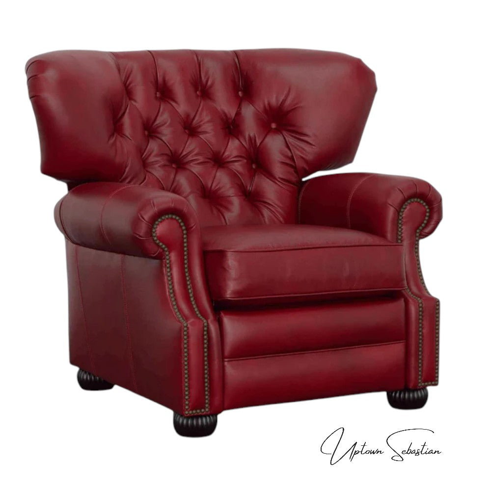 Uptown Sebastian Motion Leather Power Push Button Recliner