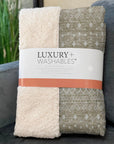 Boho Brown Washable Indoor-Outdoor Rug