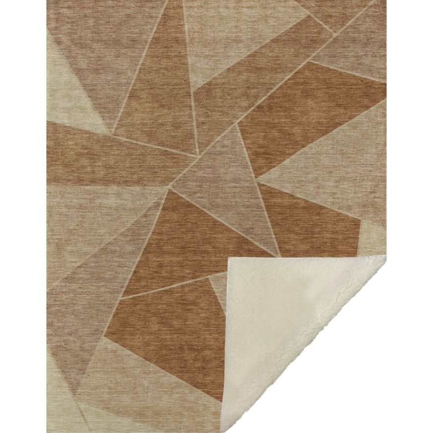 Gentle Waves Paprika Washable Indoor-Outdoor Rug