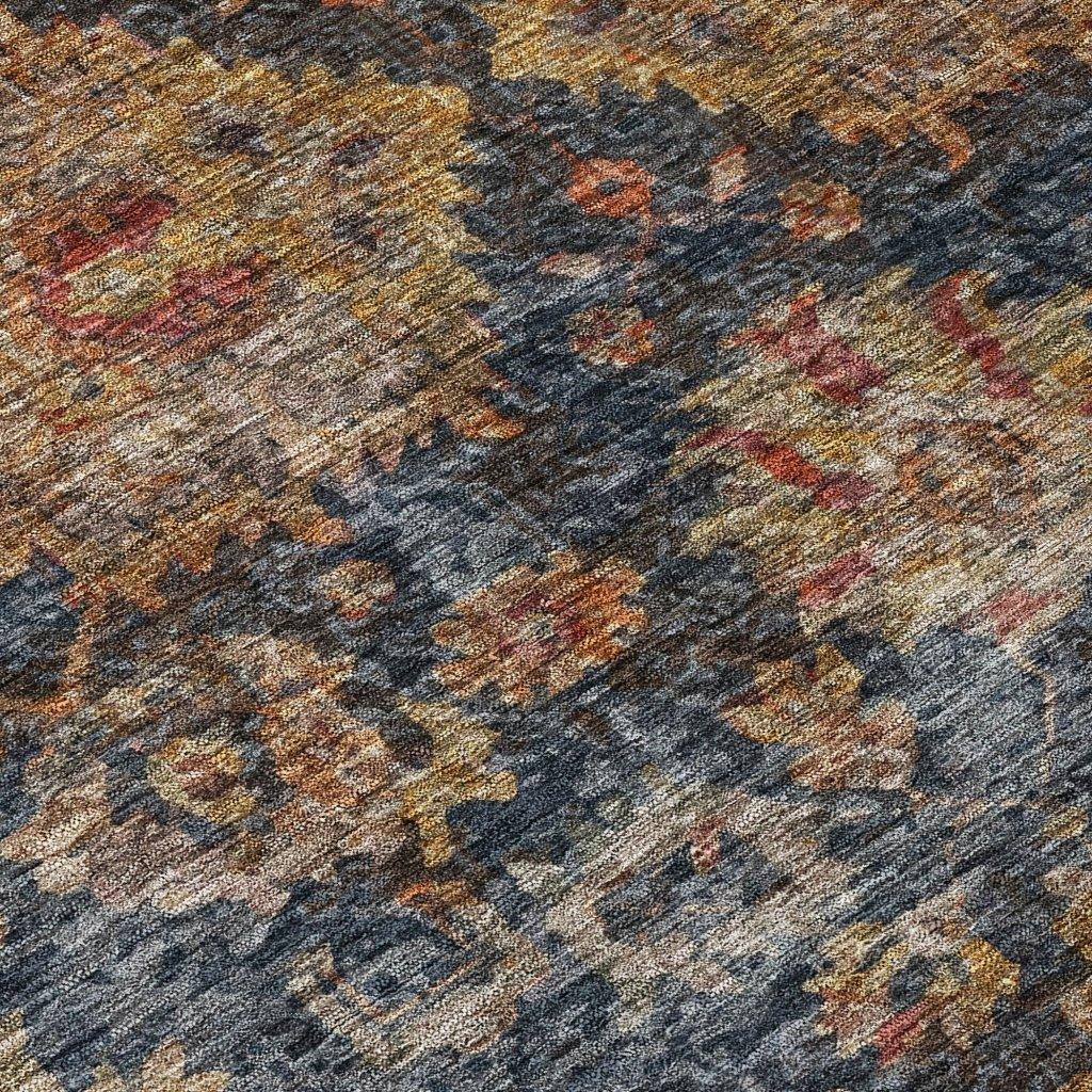 LOOMLAN Rugs Cadenza Blue Washable Indoor-Outdoor Rug