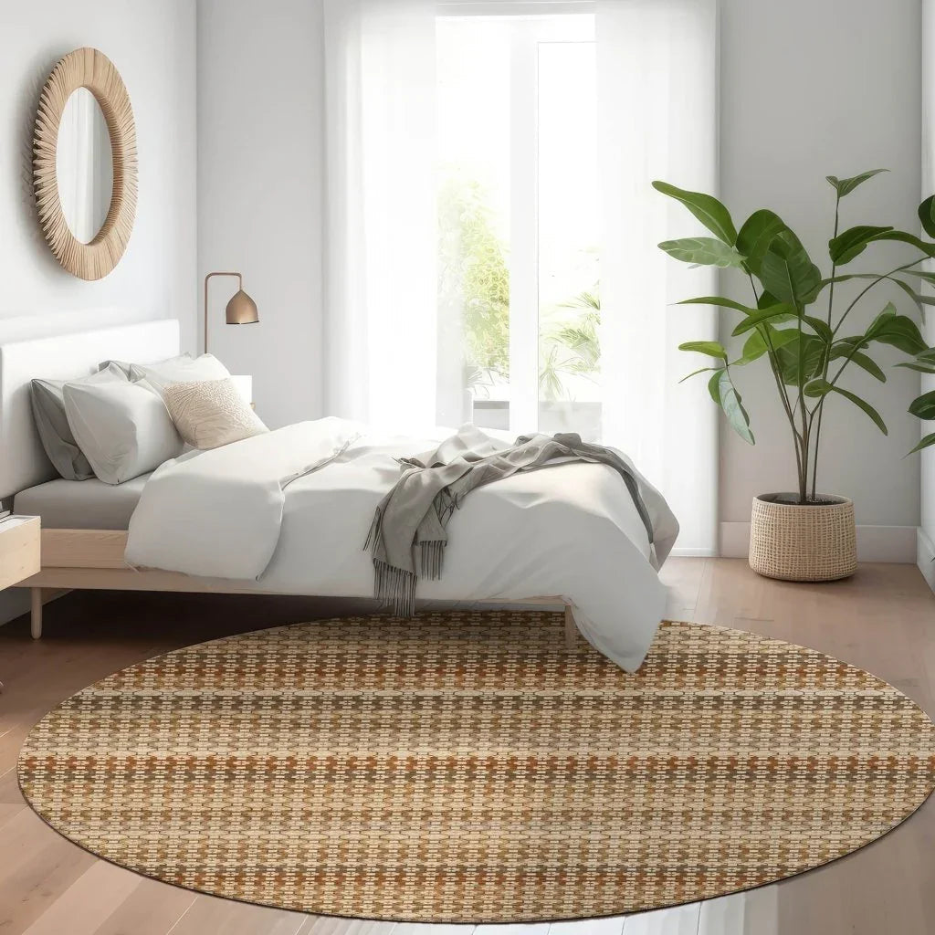 LOOMLAN Rugs Cadira Orange Washable Indoor-Outdoor Rug