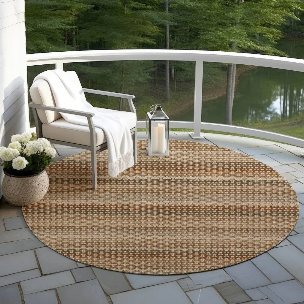 LOOMLAN Rugs Cadira Orange Washable Indoor-Outdoor Rug