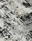 LOOMLAN Rugs Caelan Black Washable Indoor-Outdoor Rug