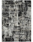LOOMLAN Rugs Caelan Black Washable Indoor-Outdoor Rug