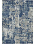 LOOMLAN Rugs Caelan Blue Washable Indoor-Outdoor Rug