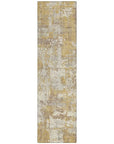 LOOMLAN Rugs Caelan Gold Washable Indoor-Outdoor Rug