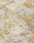 LOOMLAN Rugs Caelan Gold Washable Indoor-Outdoor Rug