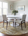 LOOMLAN Rugs Caelan Gold Washable Indoor-Outdoor Rug