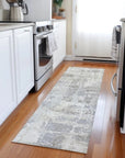 LOOMLAN Rugs Caelan Ivory Washable Indoor-Outdoor Rug