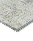 LOOMLAN Rugs Caelan Ivory Washable Indoor-Outdoor Rug