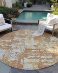 LOOMLAN Rugs Caelan Orange Washable Indoor-Outdoor Rug