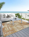 LOOMLAN Rugs Caelan Orange Washable Indoor-Outdoor Rug