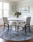 LOOMLAN Rugs Caelara Blue Washable Indoor-Outdoor Rug