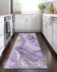 LOOMLAN Rugs Caelara Purple Washable Indoor-Outdoor Rug
