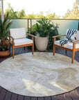 LOOMLAN Rugs Caelaris Ivory Washable Indoor-Outdoor Rug