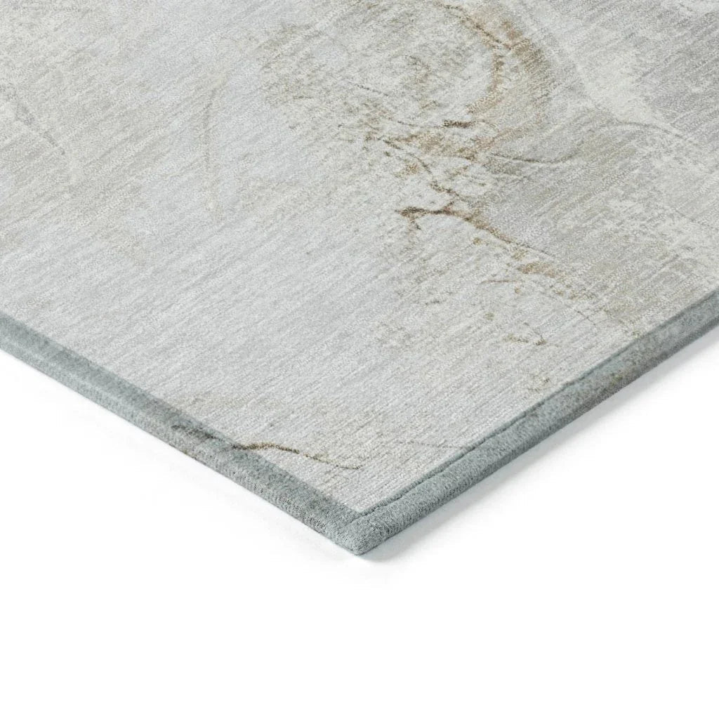 LOOMLAN Rugs Caelaris Ivory Washable Indoor-Outdoor Rug