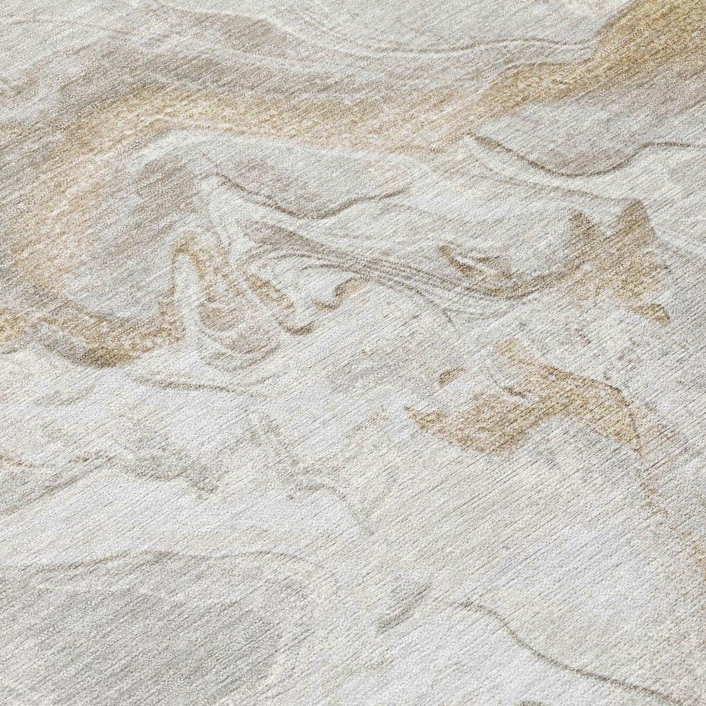 LOOMLAN Rugs Caelaris Ivory Washable Indoor-Outdoor Rug