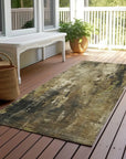 LOOMLAN Rugs Caelion Beige Washable Indoor-Outdoor Rug