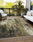 LOOMLAN Rugs Caelion Beige Washable Indoor-Outdoor Rug
