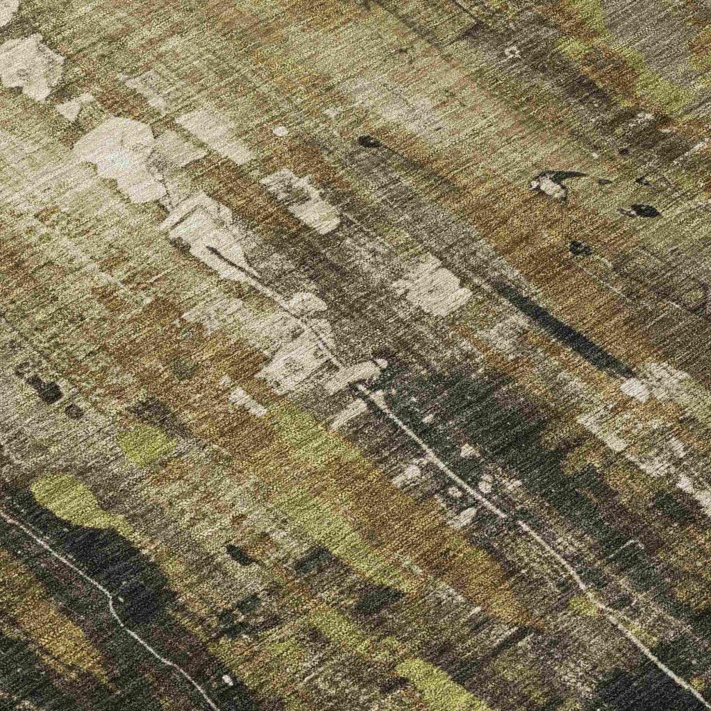LOOMLAN Rugs Caelion Beige Washable Indoor-Outdoor Rug