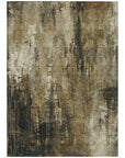 LOOMLAN Rugs Caelion Beige Washable Indoor-Outdoor Rug