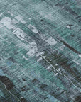 LOOMLAN Rugs Caelion Teal Washable Indoor-Outdoor Rug