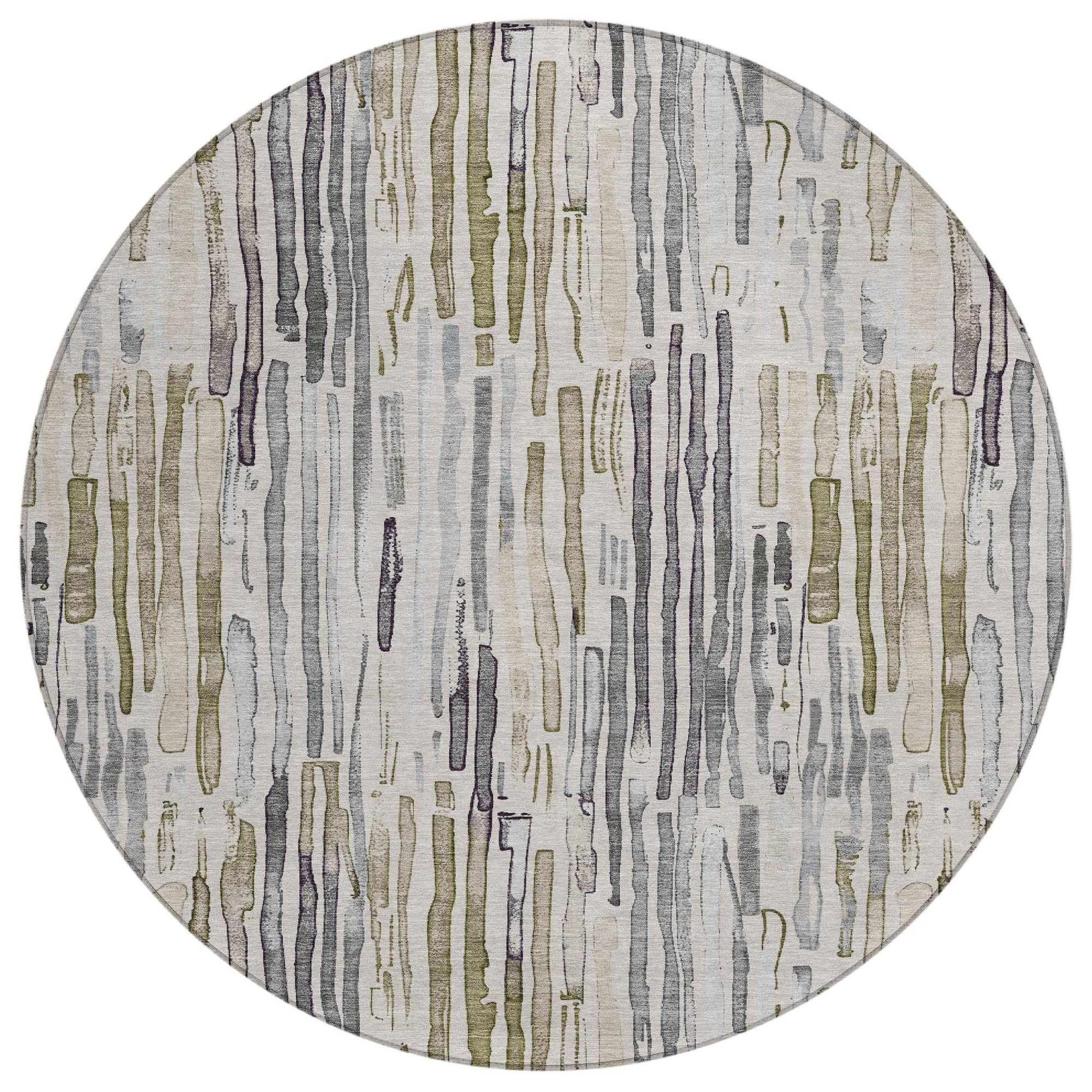 LOOMLAN Rugs Caelira Brown Washable Indoor-Outdoor Rug
