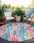 LOOMLAN Rugs Caelira Ivory Washable Indoor-Outdoor Rug