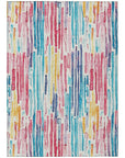 LOOMLAN Rugs Caelira Ivory Washable Indoor-Outdoor Rug