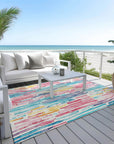 LOOMLAN Rugs Caelira Ivory Washable Indoor-Outdoor Rug