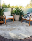 LOOMLAN Rugs Caelius Ivory Washable Indoor-Outdoor Rug