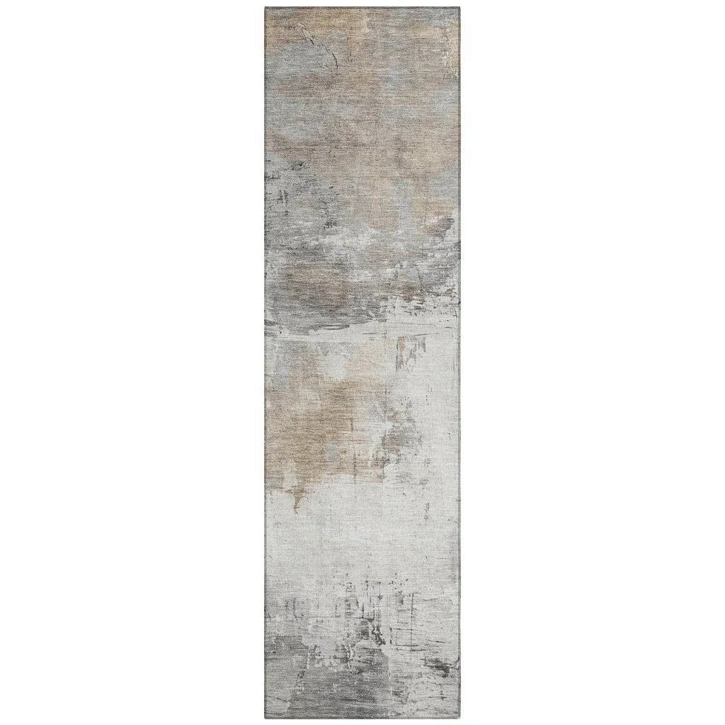 LOOMLAN Rugs Caelius Ivory Washable Indoor-Outdoor Rug