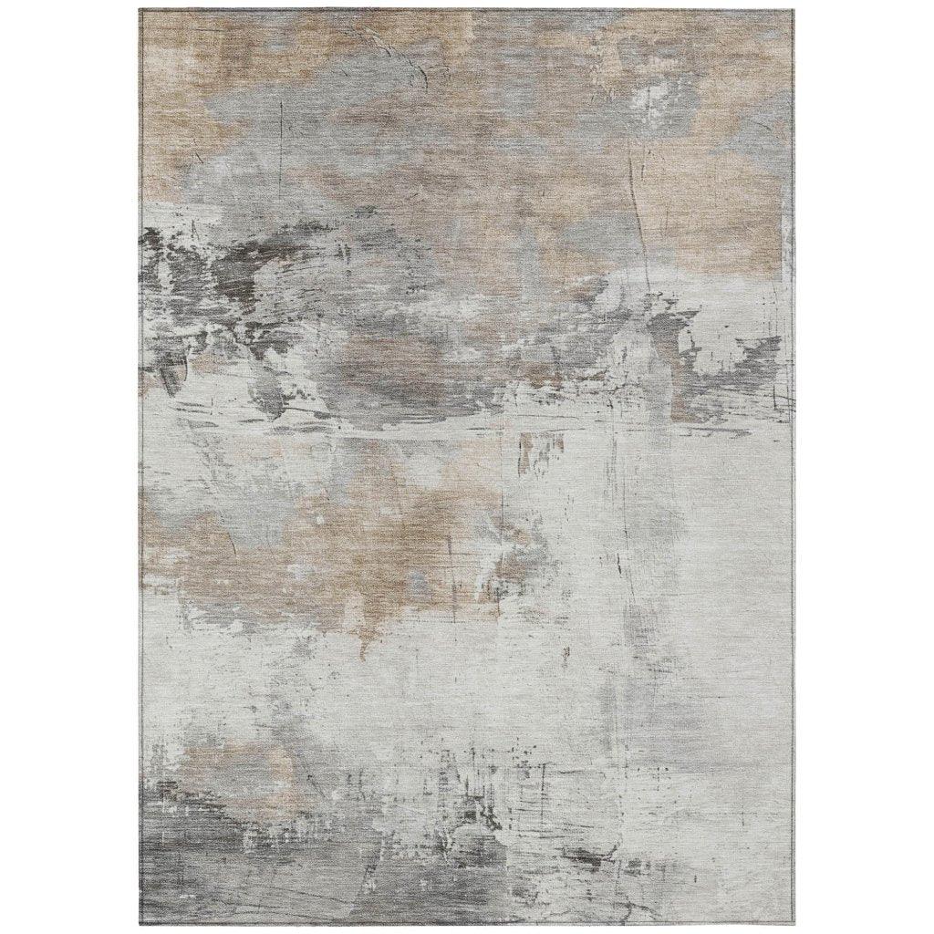 LOOMLAN Rugs Caelius Ivory Washable Indoor-Outdoor Rug