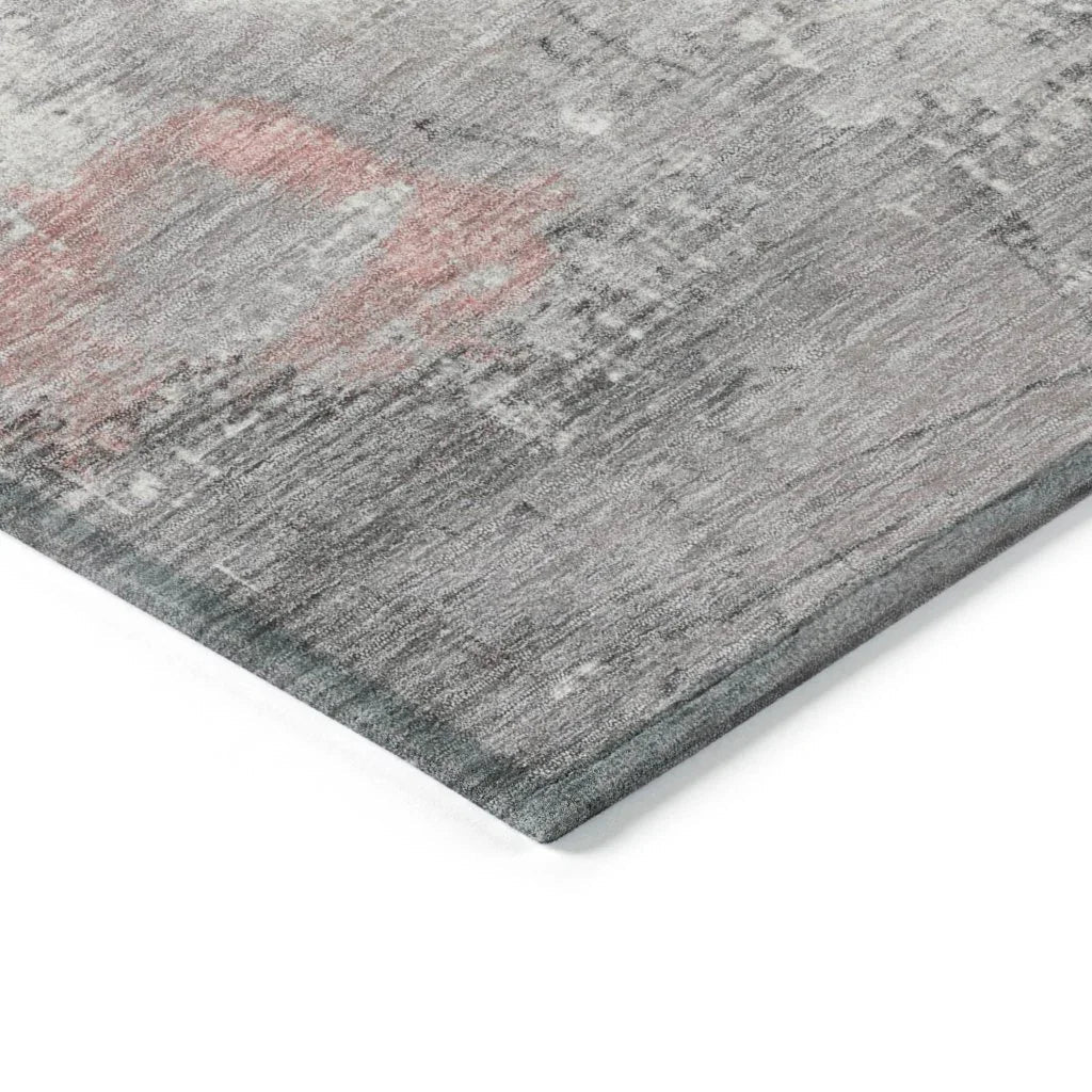LOOMLAN Rugs Caelius Orange Washable Indoor-Outdoor Rug