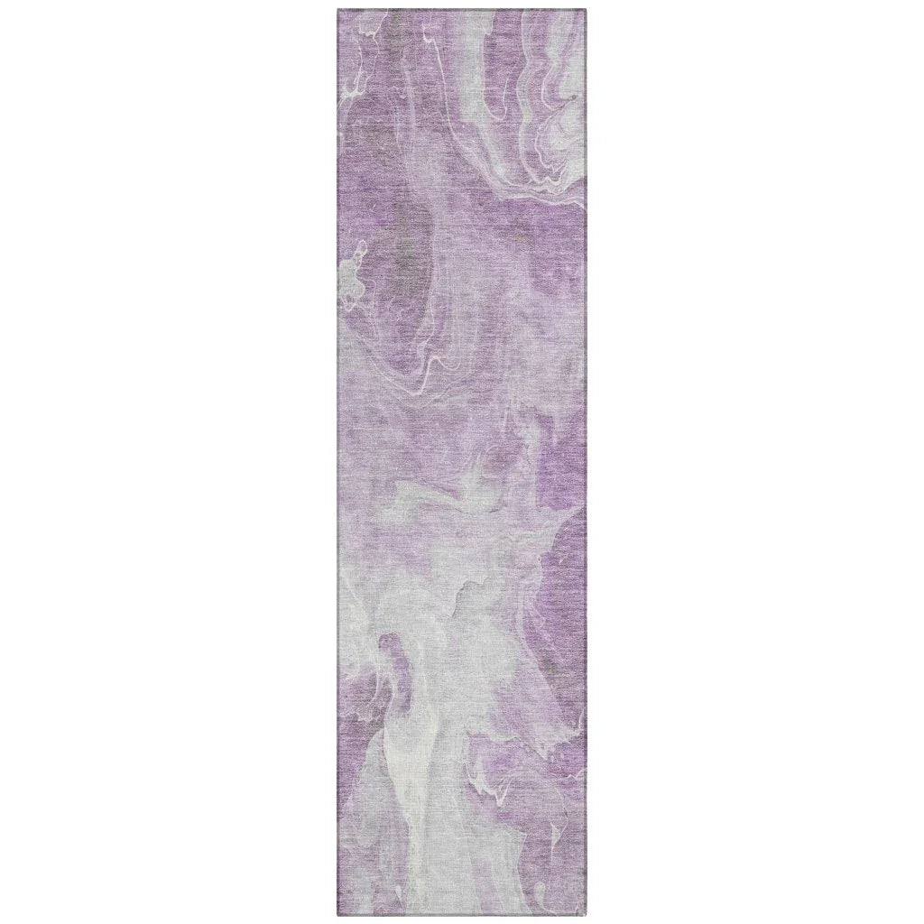 LOOMLAN Rugs Caelor Purple Washable Indoor-Outdoor Rug