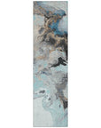 LOOMLAN Rugs Caelora Teal Washable Indoor-Outdoor Rug