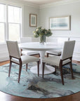 LOOMLAN Rugs Caelora Teal Washable Indoor-Outdoor Rug