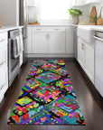 LOOMLAN Rugs Caeluma Black Washable Indoor-Outdoor Rug