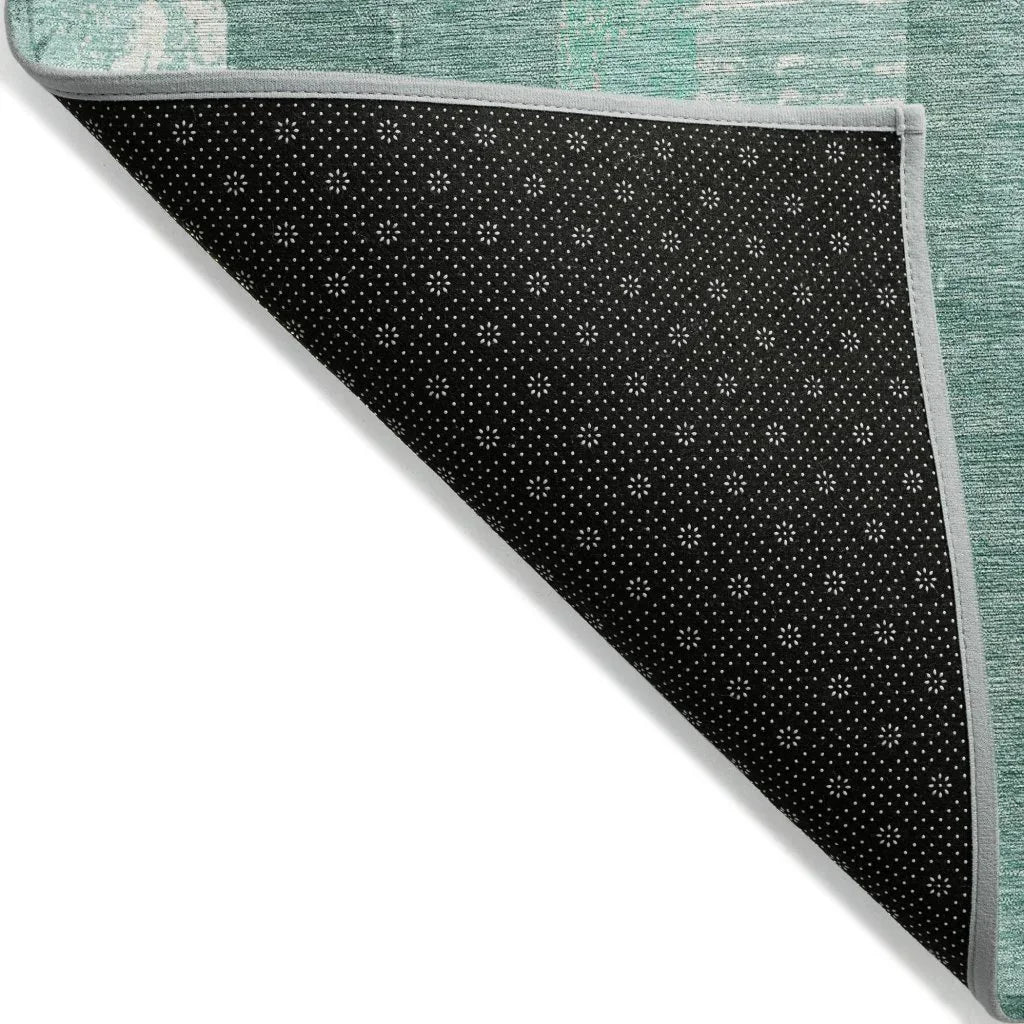 LOOMLAN Rugs Caelyn Seafoam Washable Indoor-Outdoor Rug