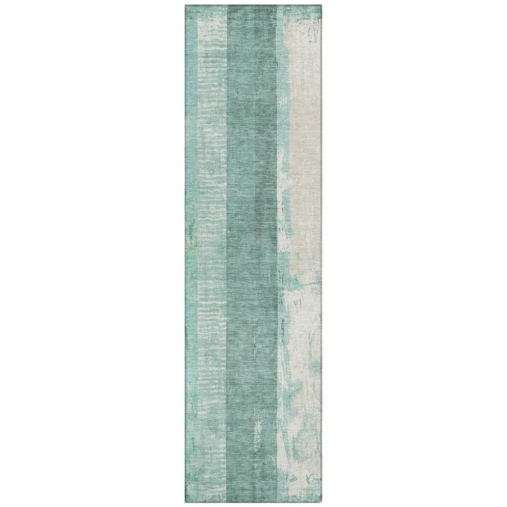 LOOMLAN Rugs Caelyn Seafoam Washable Indoor-Outdoor Rug