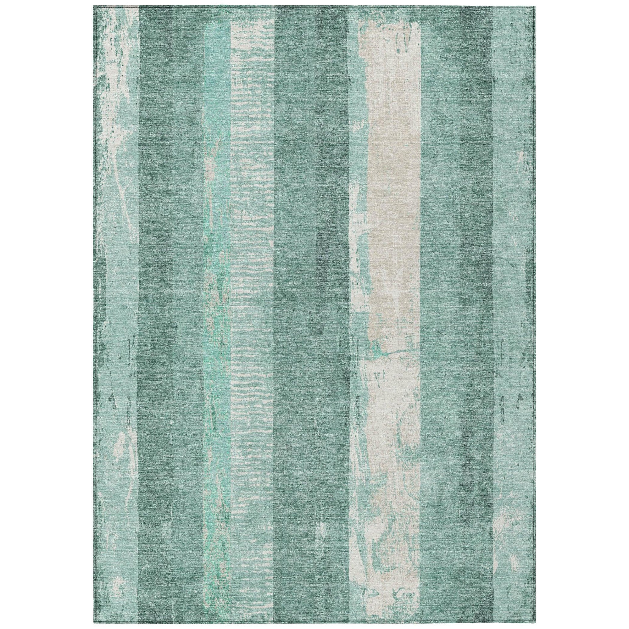 LOOMLAN Rugs Caelyn Seafoam Washable Indoor-Outdoor Rug