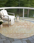 LOOMLAN Rugs Calandria Orange Washable Indoor-Outdoor Rug
