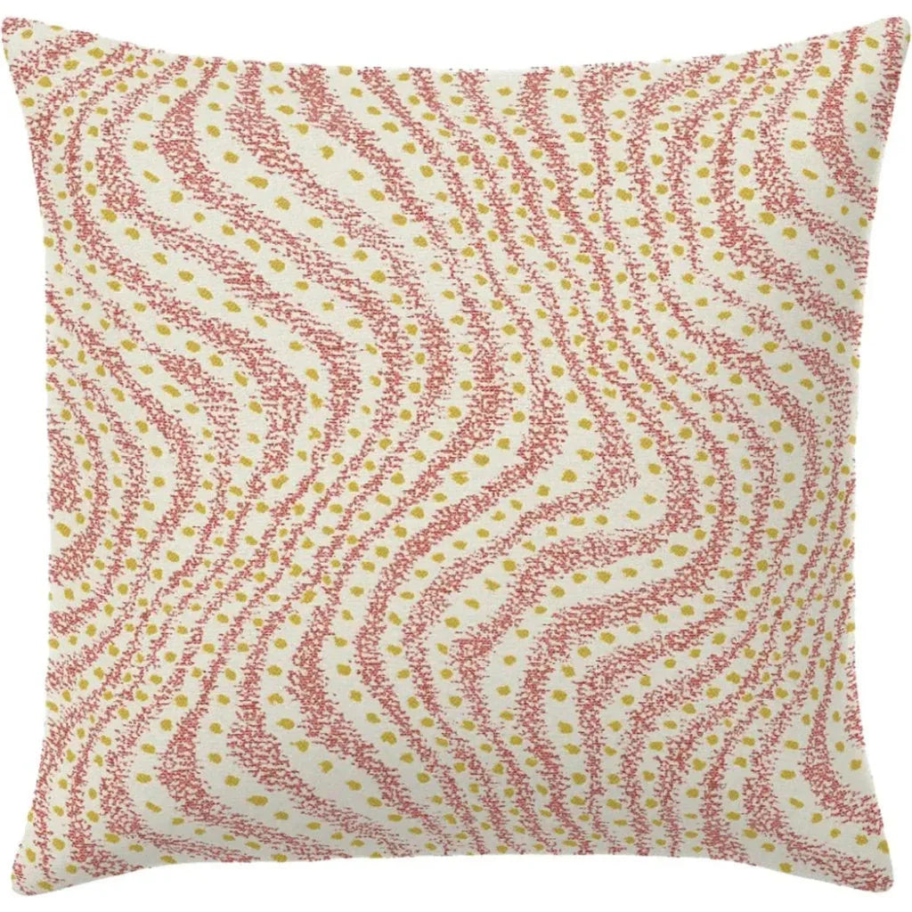 Calder Grapefruit Handmade Outdoor Pillow - LOOMLAN - Earnest Collection - Outdoor Pillows
